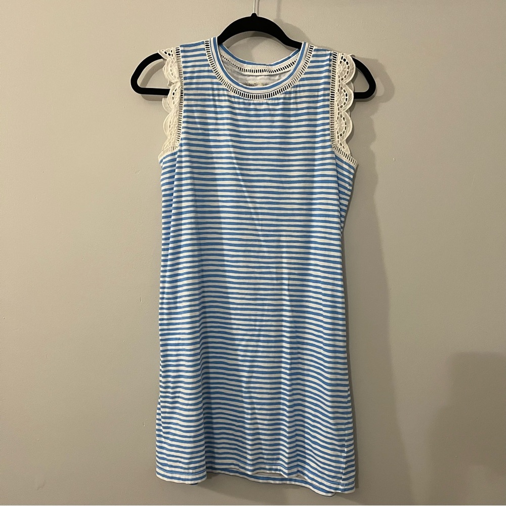 Lilly Pulitzer Agee blue & white striped dress